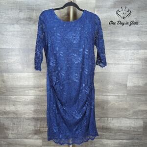 Pink Blush Long Sleeve Lace Mini Dress Size XL